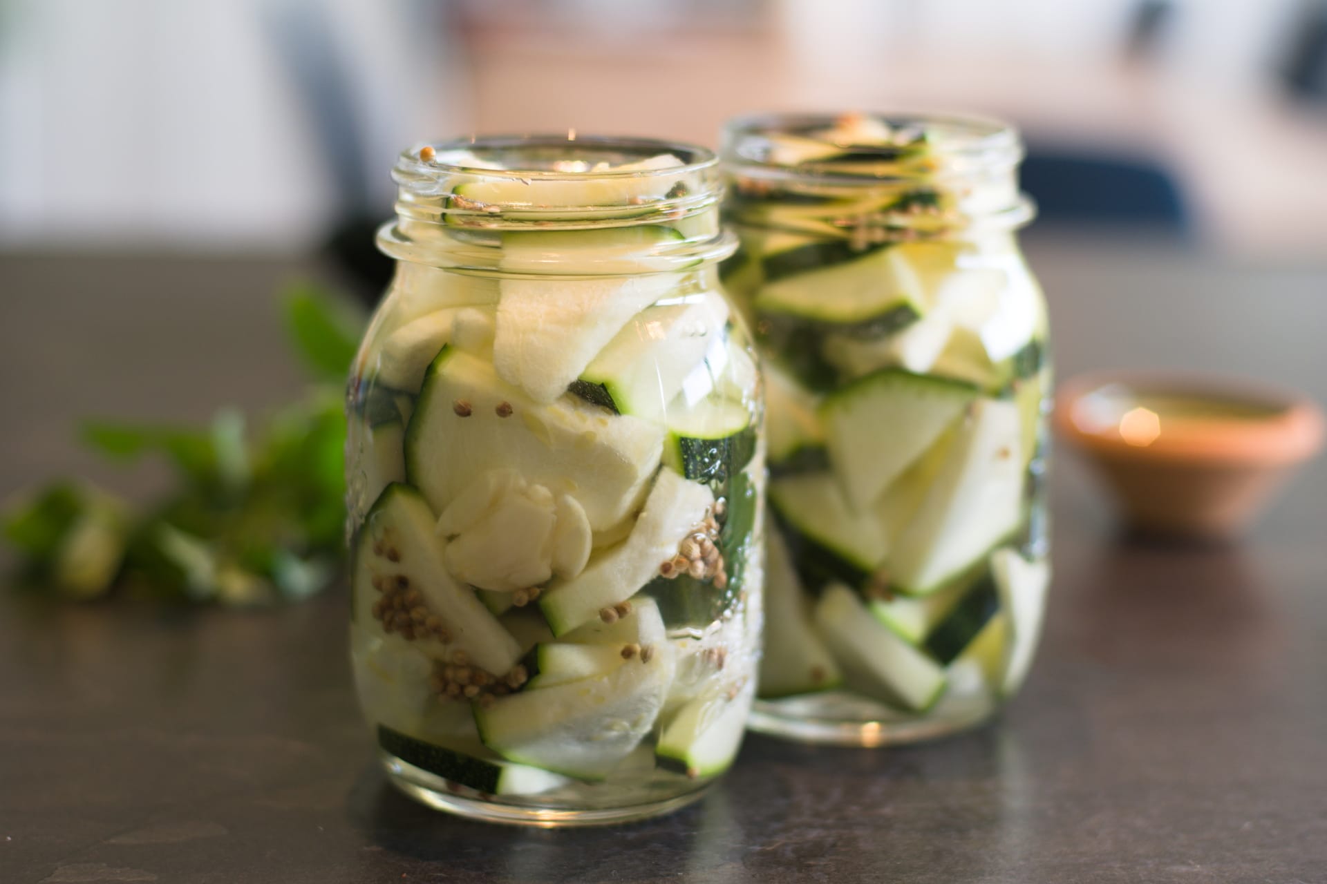 Courgettes à la Menthe